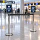 Сребриста рамка с формат А4 за ограничително колче с лента