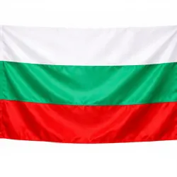 Луксозно интериорно знаме на България от сатен