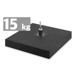 Плоска гумена стойка 15 кг. с ротатор