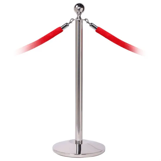 Сив ограничителен стопер с въже с цвят по избор