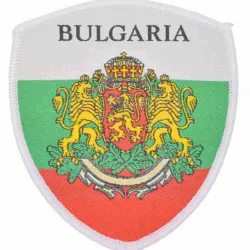 Бродирана нашивка - бродирана емблема за пришиване със знамето и герба на България