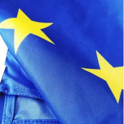 Знаме на Европейски съюз 70/120 см. с напечатани звезди за външни условия