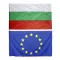 Комплект знамена на България и ЕС 90/150 см. за външни условия