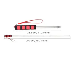 Телескопична дръжка за знаме - 200 см.