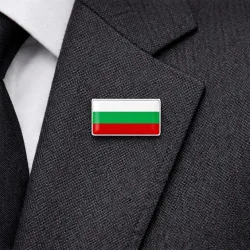Значка със знамето на България – правоъгълна