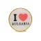 Кръгла значка Аз обичам България