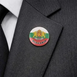 Сувенирна значка с герб на България и надпис