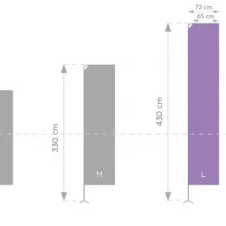 Рекламно знаме по Ваш проект тип Банер размер L - 65/380 см.