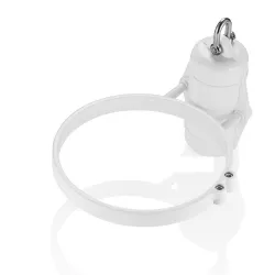 Бяла флагова тежест с ринг за фибростъклен пилон