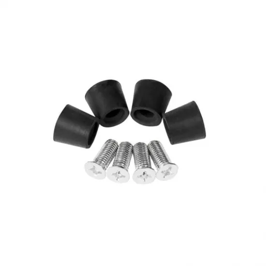 Комплект 4 гумени крачета за плоска метална основа