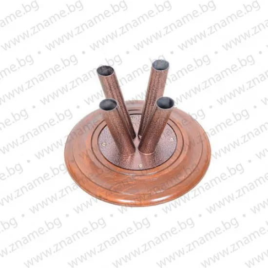 Интериорна стойка за зала с височина 220 см. за четири знамена