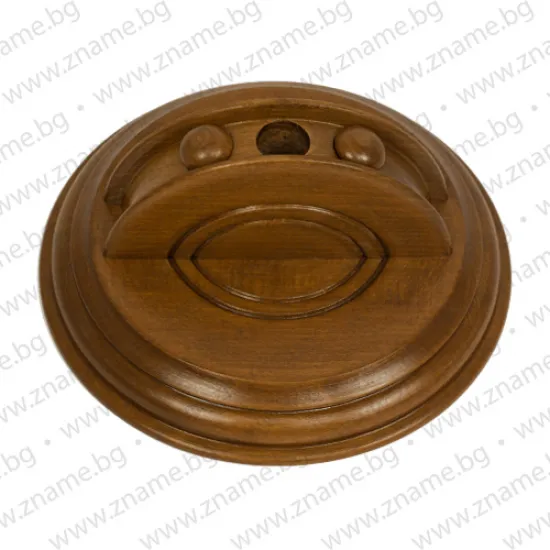 Луксозна дървена интериорна стойка за три знамена