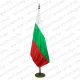 Луксозно интериорно знаме на България от сатен