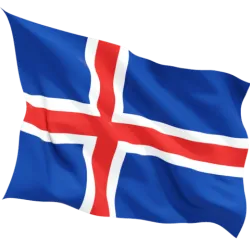 Знаме на Исландия за външни условия