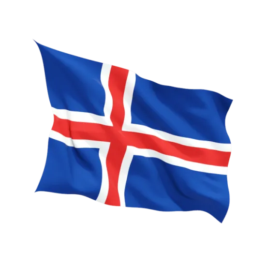 Знаме на Исландия за външни условия