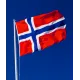 Знаме на Норвегия печат за външни условия