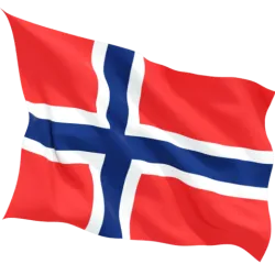 Знаме на Норвегия печат за външни условия