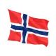 Знаме на Норвегия печат за външни условия