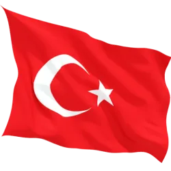 Знаме на Турция двустранна апликация