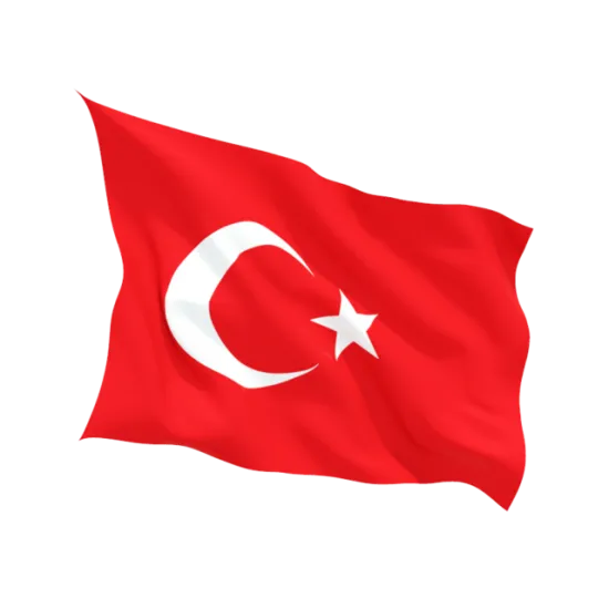 Знаме на Турция двустранна апликация