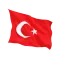 Знаме на Турция двустранна апликация
