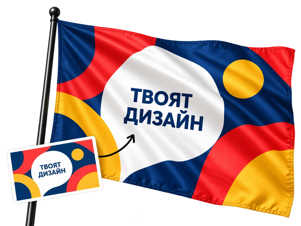 Знаме по поръчка с индивидуален дизайн